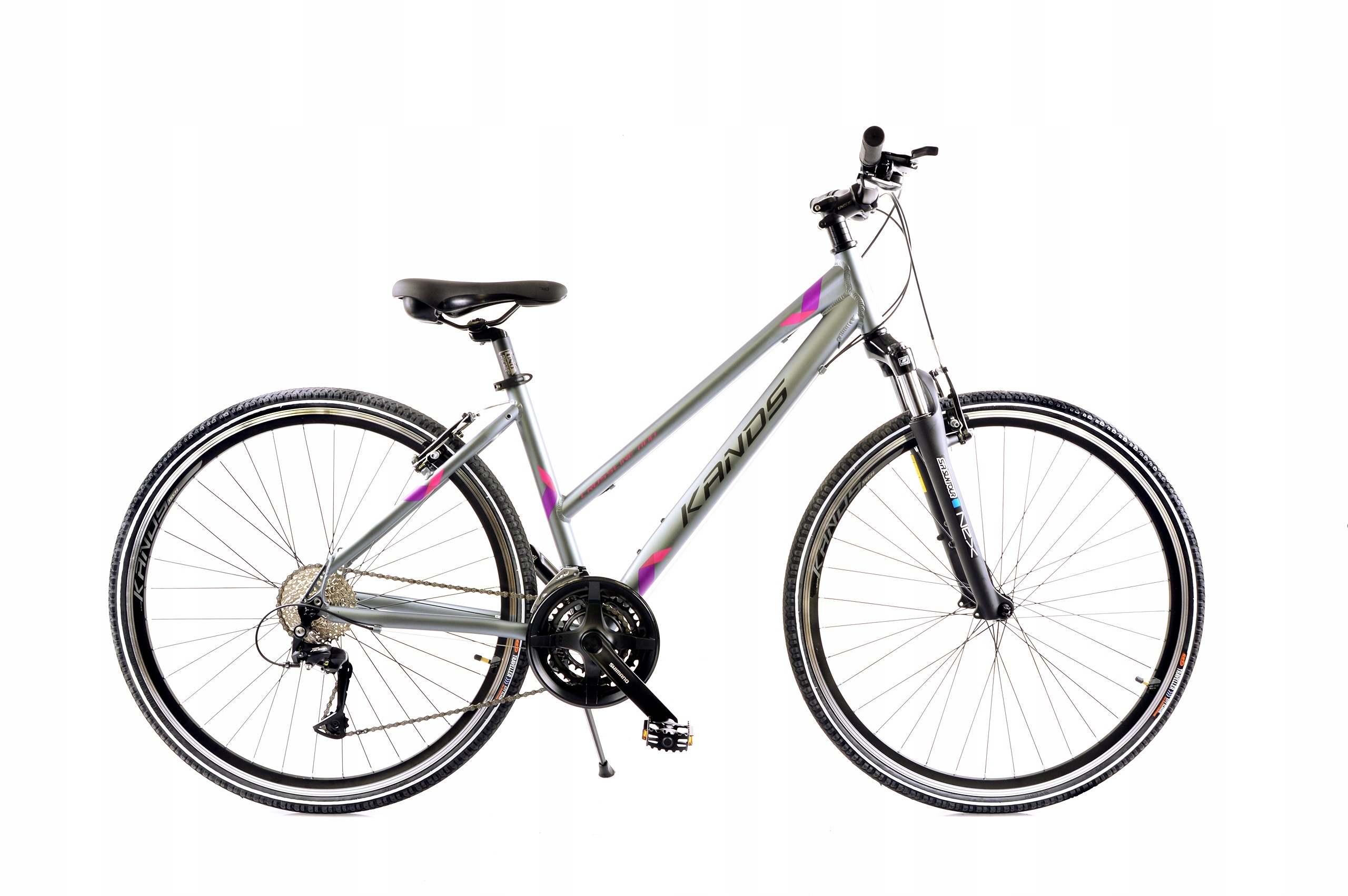 Rower Crossowy 28" Kands Crossline 1100 rama 17" grafit różowy R22
