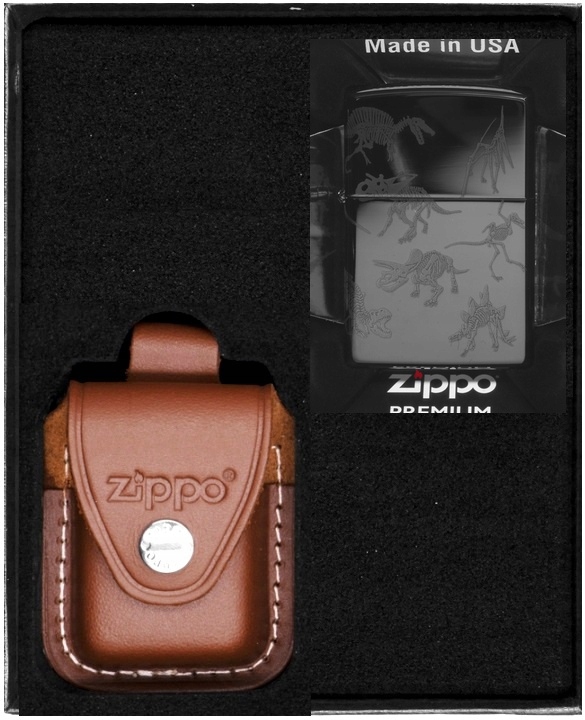 Sada Zippo Zapalovač Dinosaur Skeletons Design Dárková sada No2