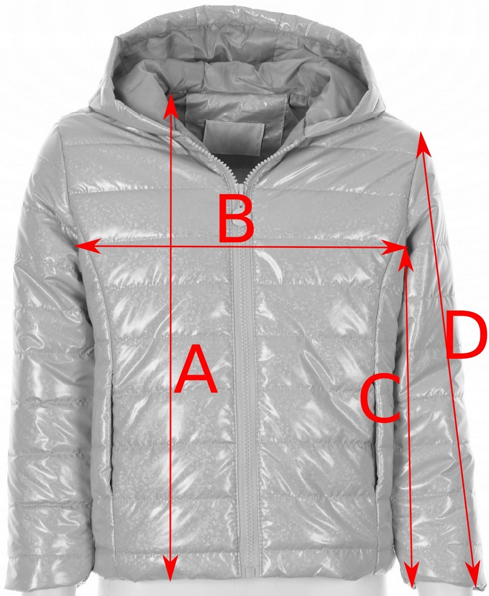 KURTKA WIOSENNA/JESIENNA ML825N8 PIKOWANA 122/128 Długość do bioder