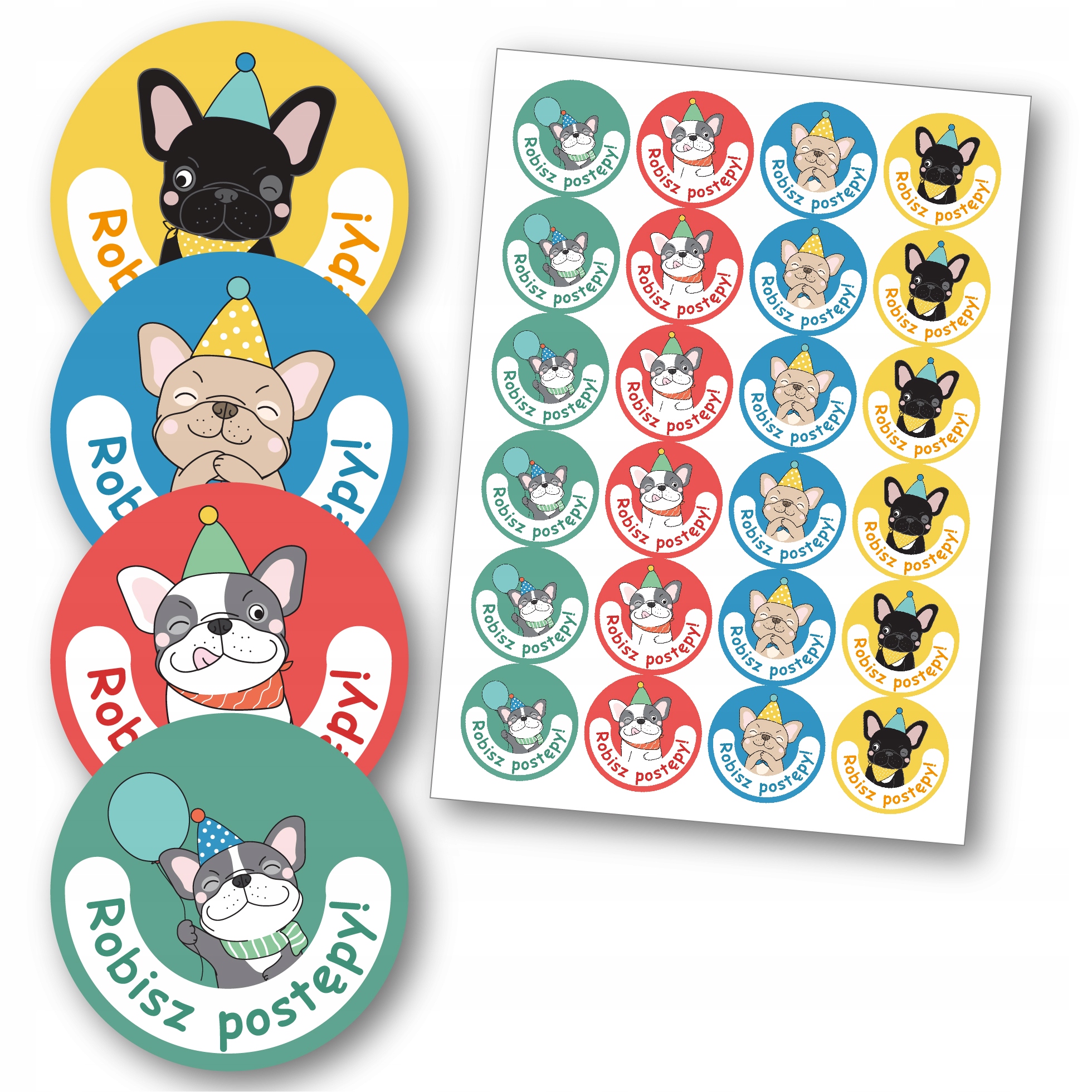 

Naklejki motywacyjne logopedyczne X48 szt. wz. 4