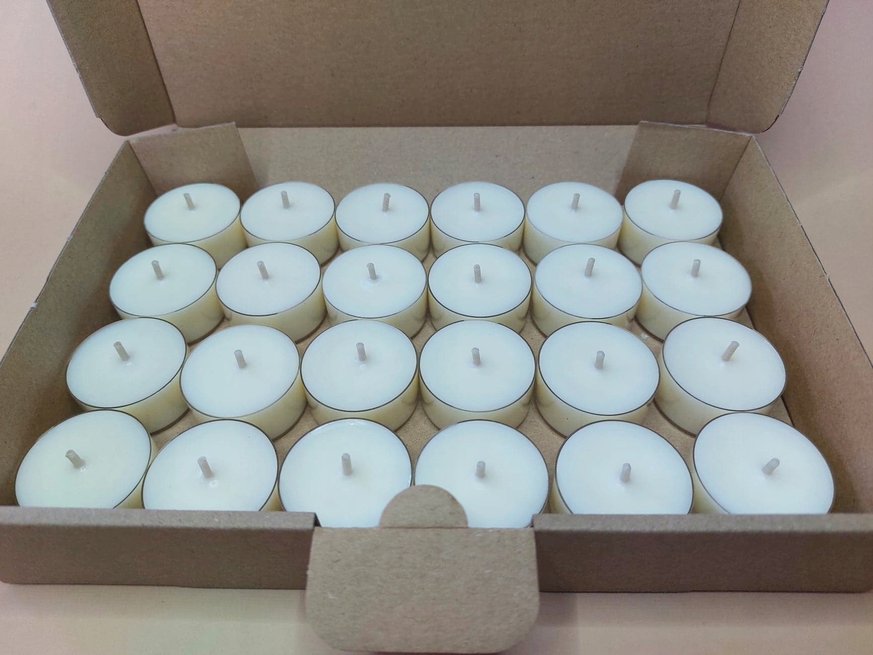 Sójové ohřívače 48 ks 5h čajová svíčka MMCandles