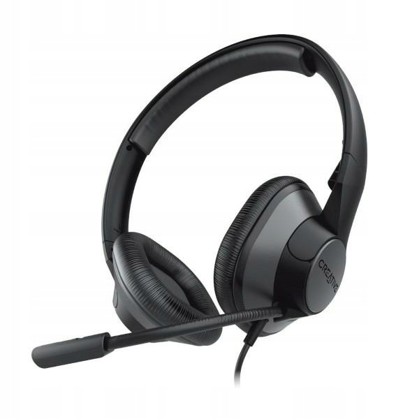 Creative Słuchawki przewodowe z mikrofonem HS-720 V2 czarny/black Usb
