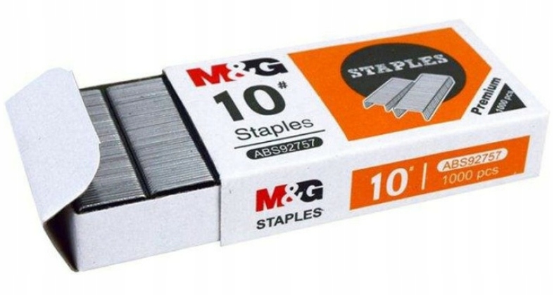 

M&g, Zszywki galwinizowane mini 10 ABS9275, 10