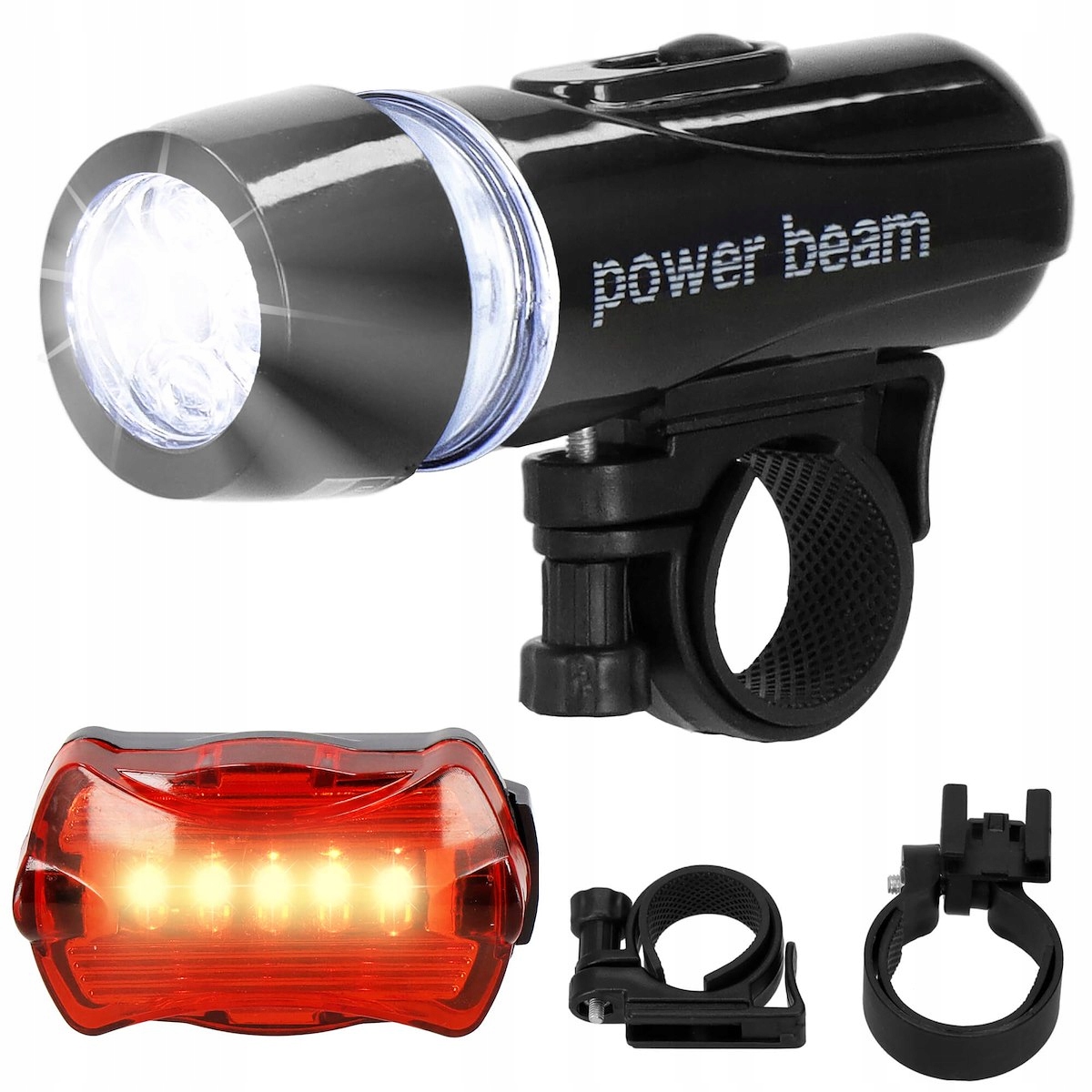 

Zestaw Rowerowy Lampka Tył Przód Światło Rower