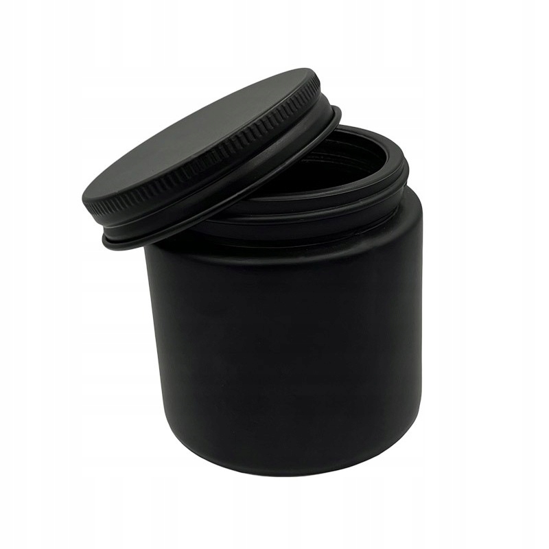 

Słoik do świec czarny mat 120 ml nakrętka