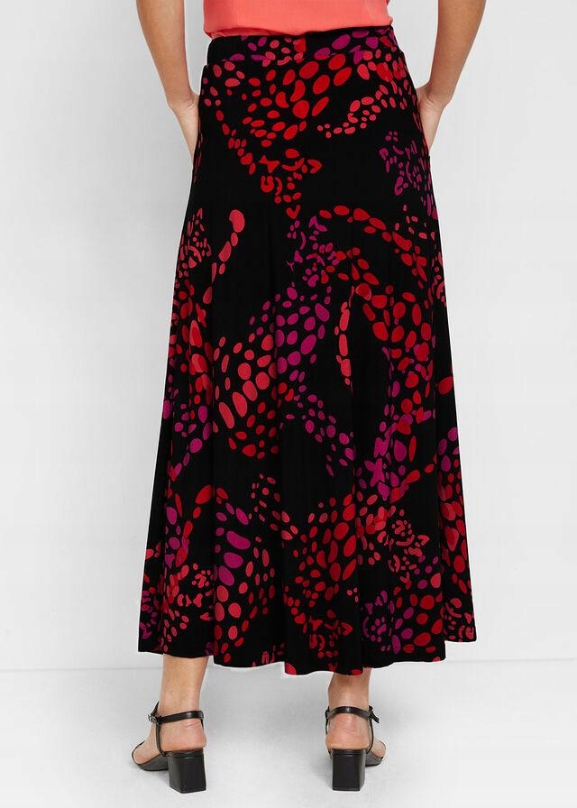 SPÓDNICA Z DŻERSEJU Z KIESZENIAMI 36/38 Wzór dominujący print (nadruk)