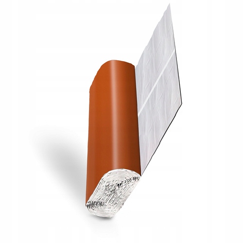 Komínová páska Olověná Plochá Samolepicí 300 mm Ral 8004 Cihlová