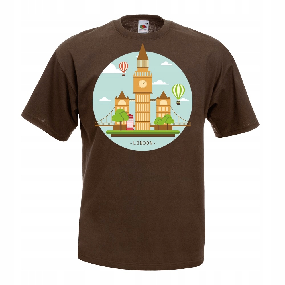 

Koszulka Londyn London Uk Anglia XXL brązowa