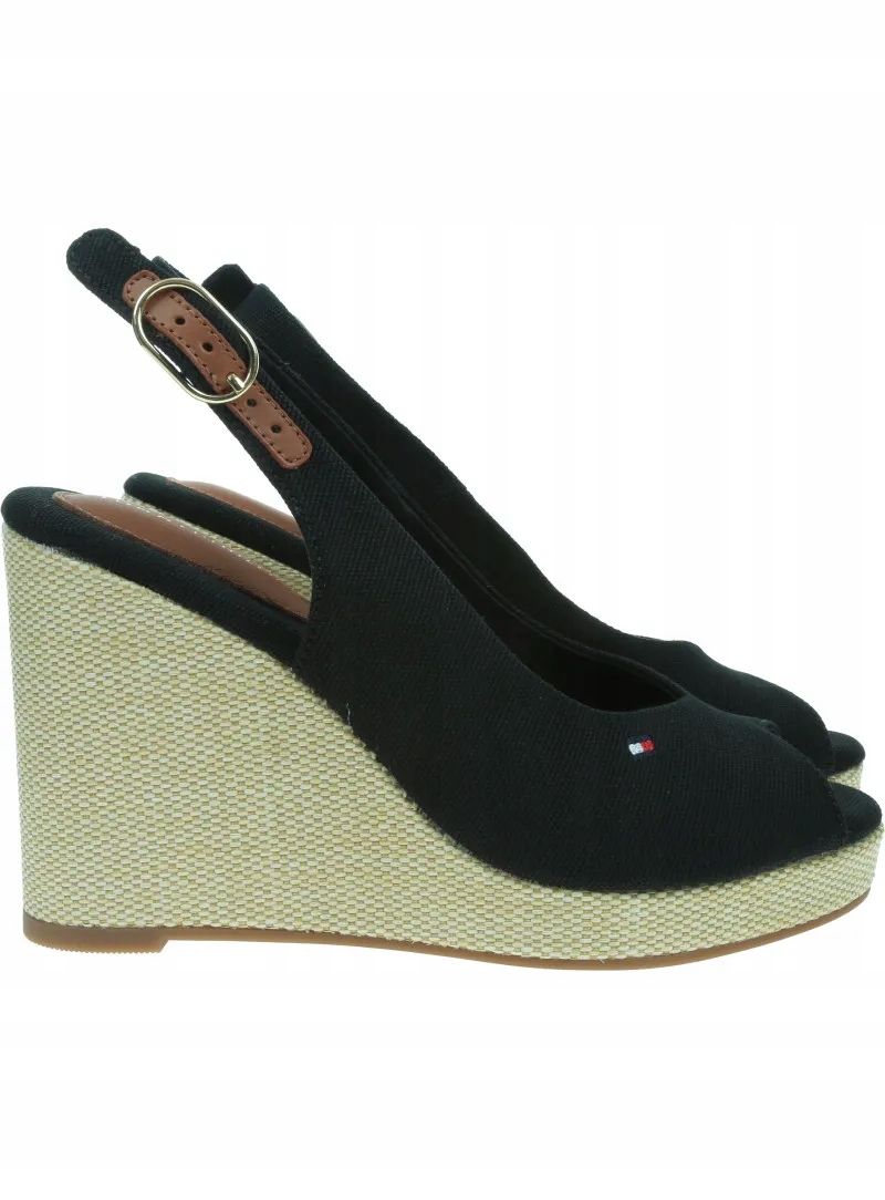 Dámské espadrilky Tommy Hilfiger Flag High Wedge Espad Slionback FW0FW08597