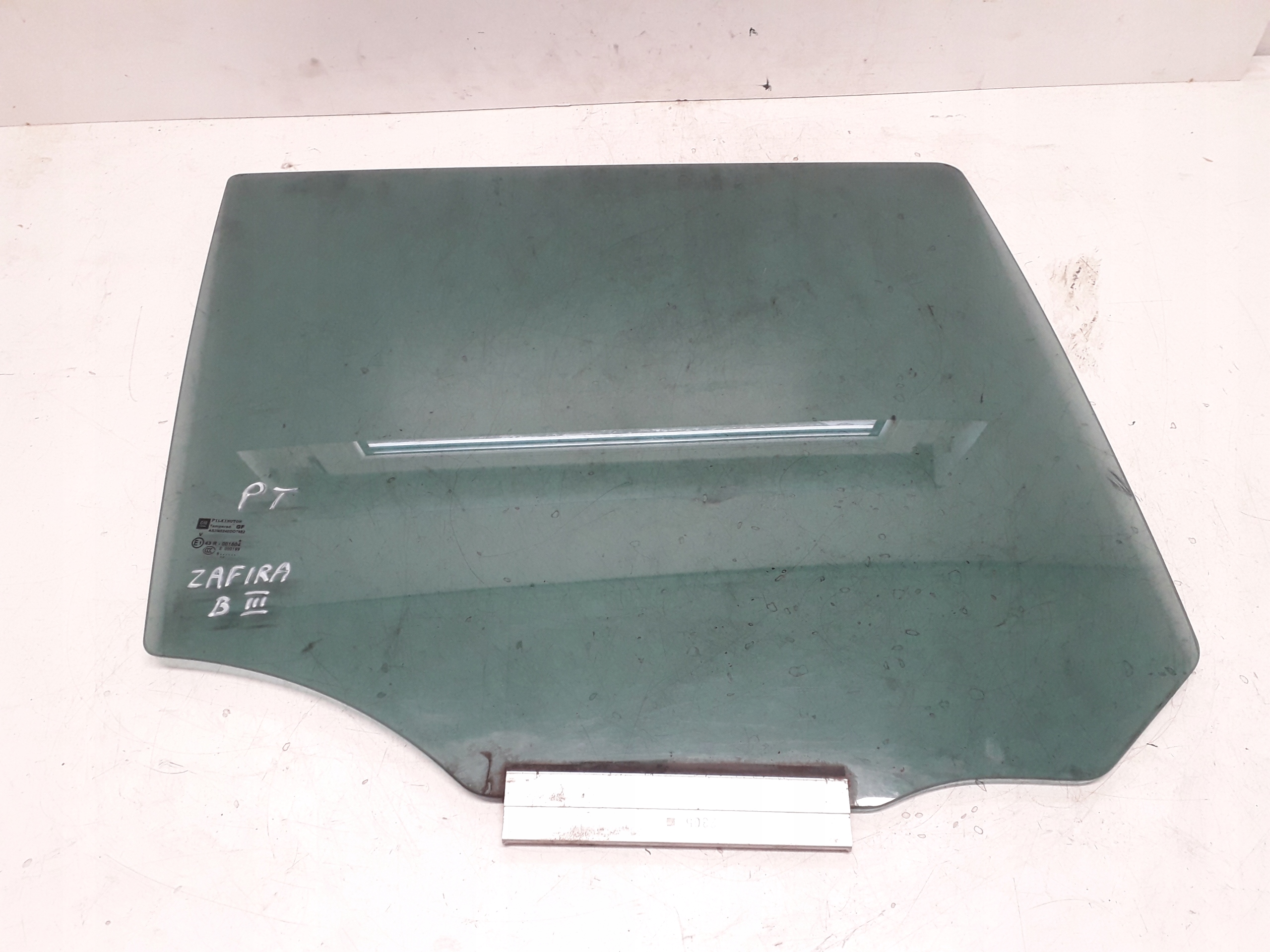 OPEL ZAFIRA B 05-11 SZYBA DRZWI PRAWA TYLNA TYŁ