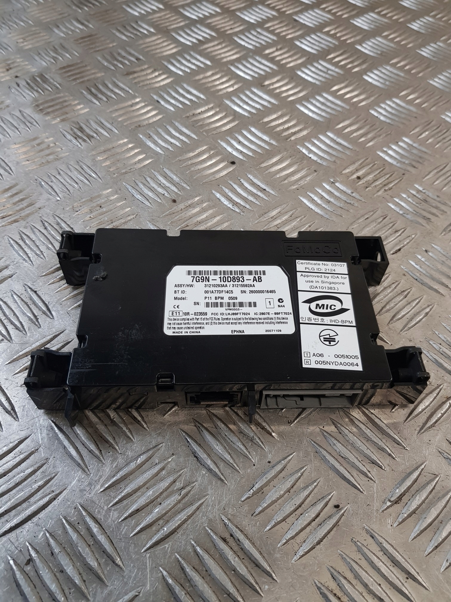 modulo BLUETOOTH 31210293AA 7G9N10D893AB VOLVO S80 II 07R