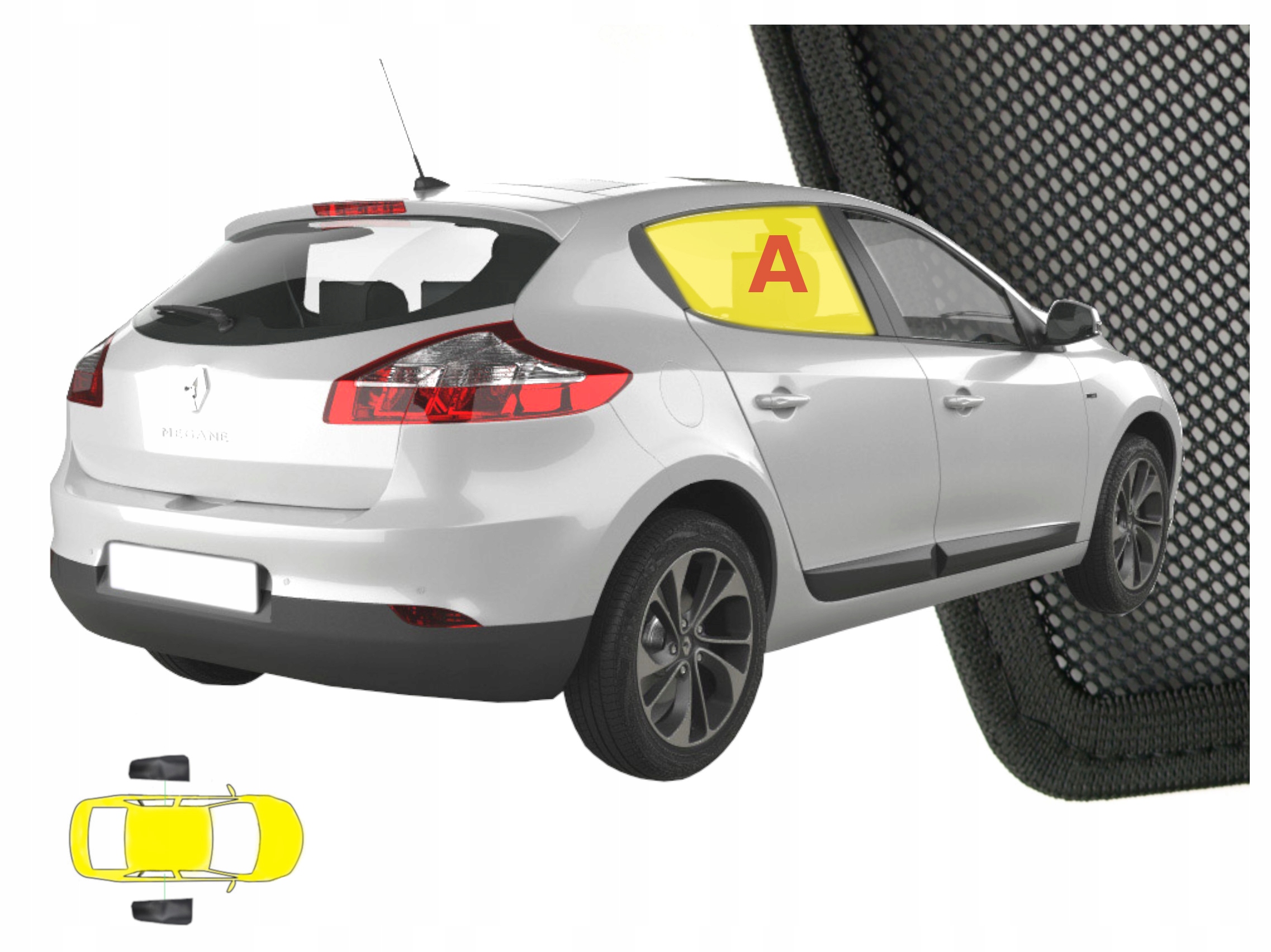 Krytky krytky určené pro Renault Megane 3 htb