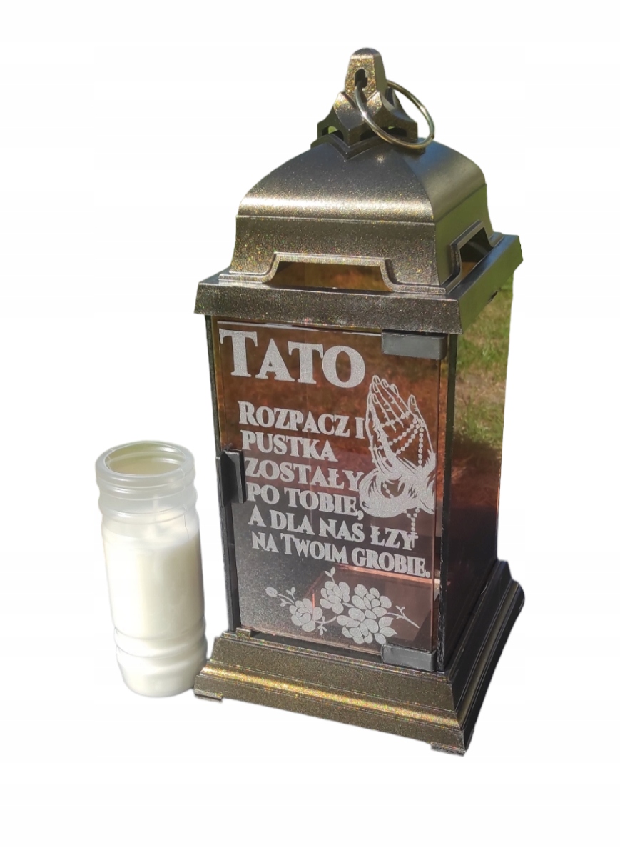 

Znicz Latarenka Otwierana Tato Grawer Duża Wkład