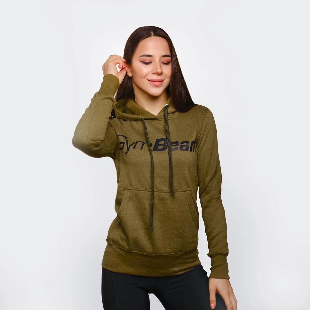 GymBeam Bluza Athlete Military Zielona XXL