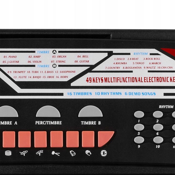 Mały Keyboard dla dzieci MAX KB8 49 klawiszy Marka MAX
