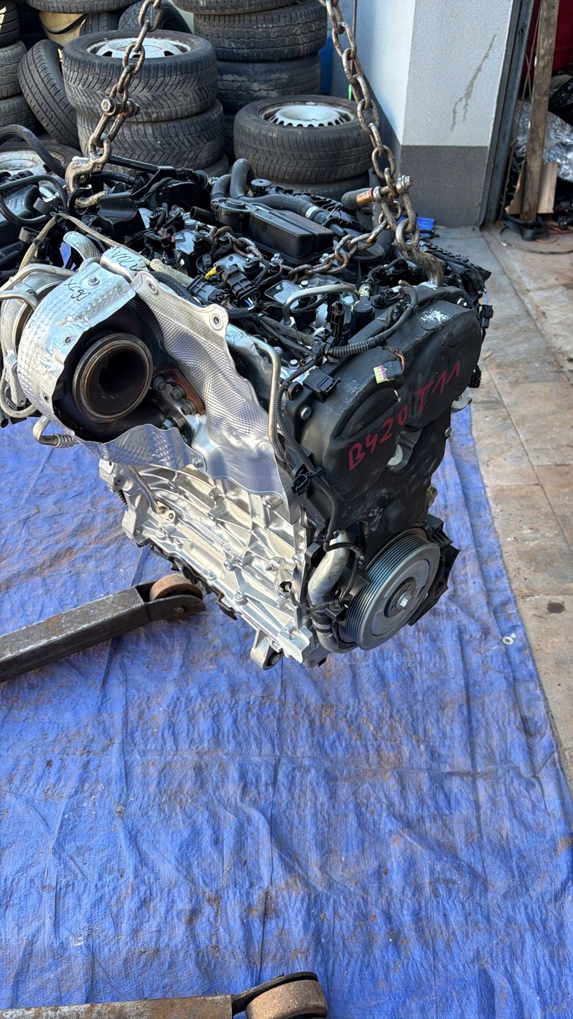 engine complete VOLVO XC90 10TYS KM B420T11