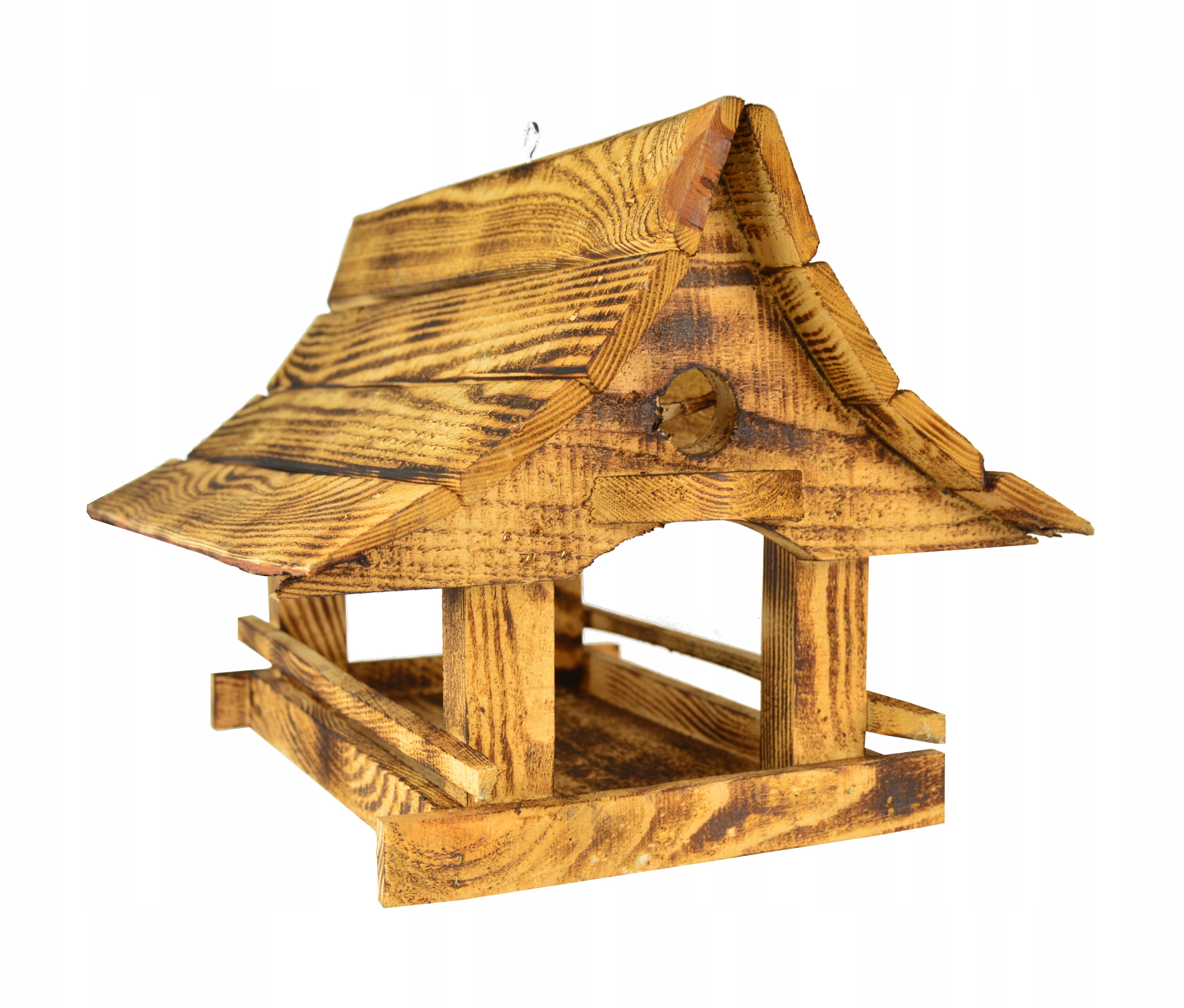 

Drewniany Karmnik Dla Ptaków XXL z drewna opalany