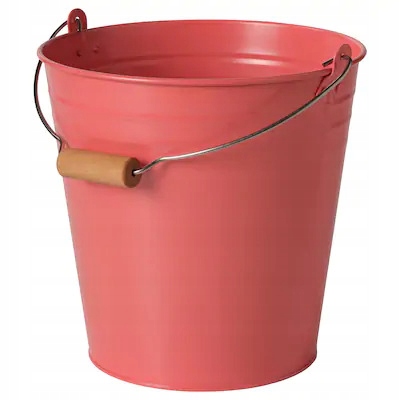 OSŁONKA DONICZKA METALOWA POMARAŃCZOWO-RÓŻOWA 10L