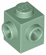 

Lego Klocek 1x1 wypustkami zielony 26604 10szt