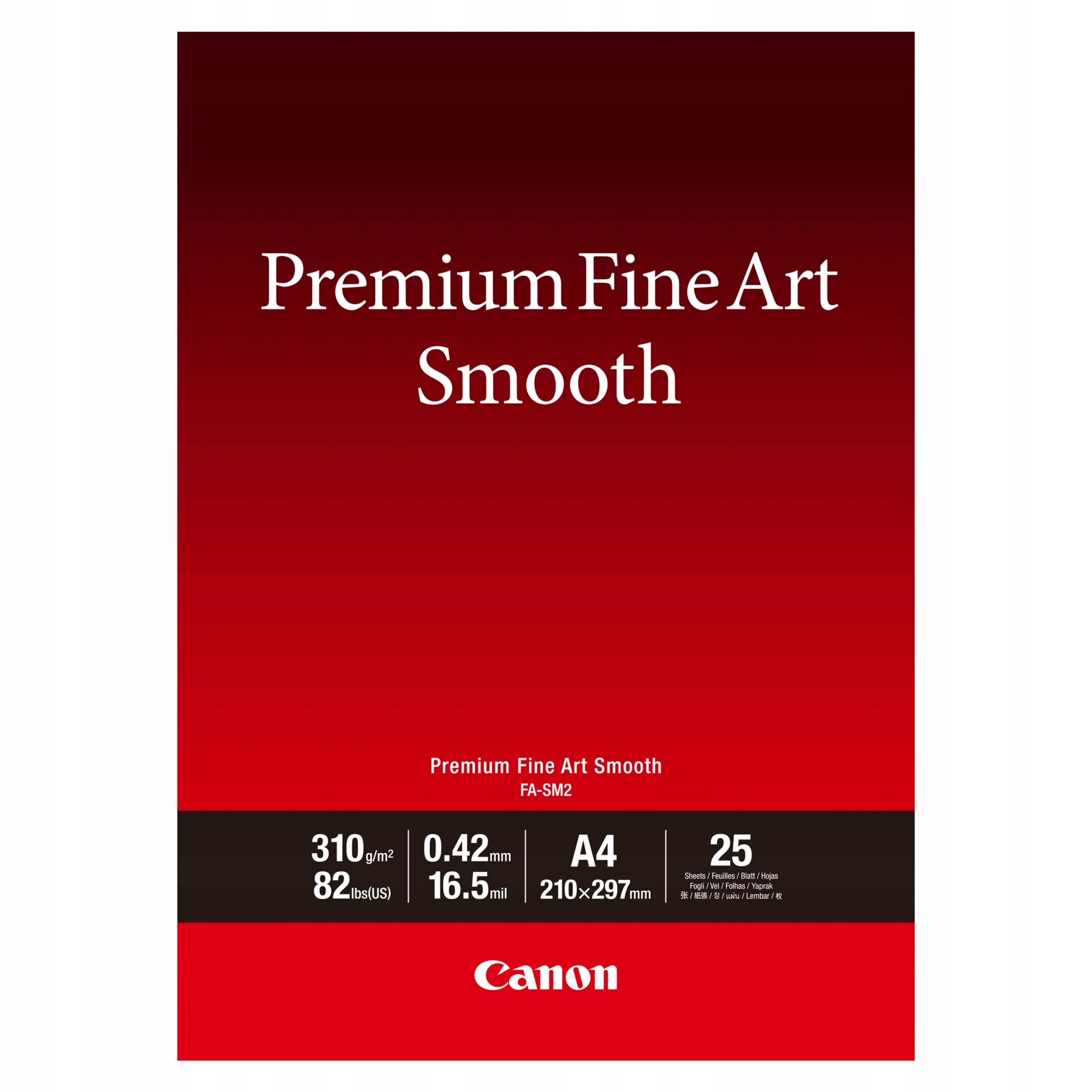 Canon Fa-sm 2 Premium FineArt Smooth A4, 25 listů, 310 g