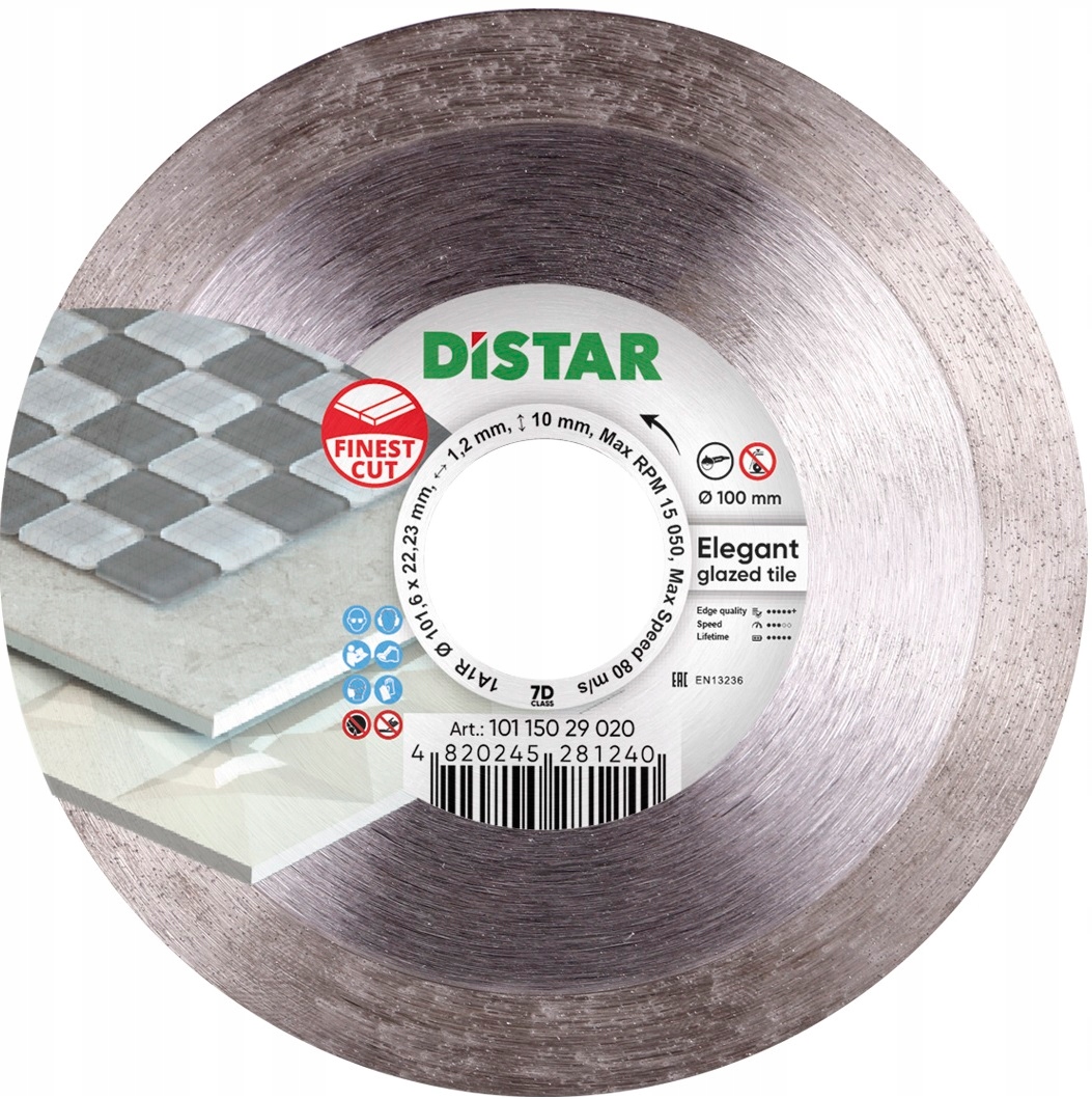

Tarcza diamentowa 100 Distar Elegant czyste cięcie