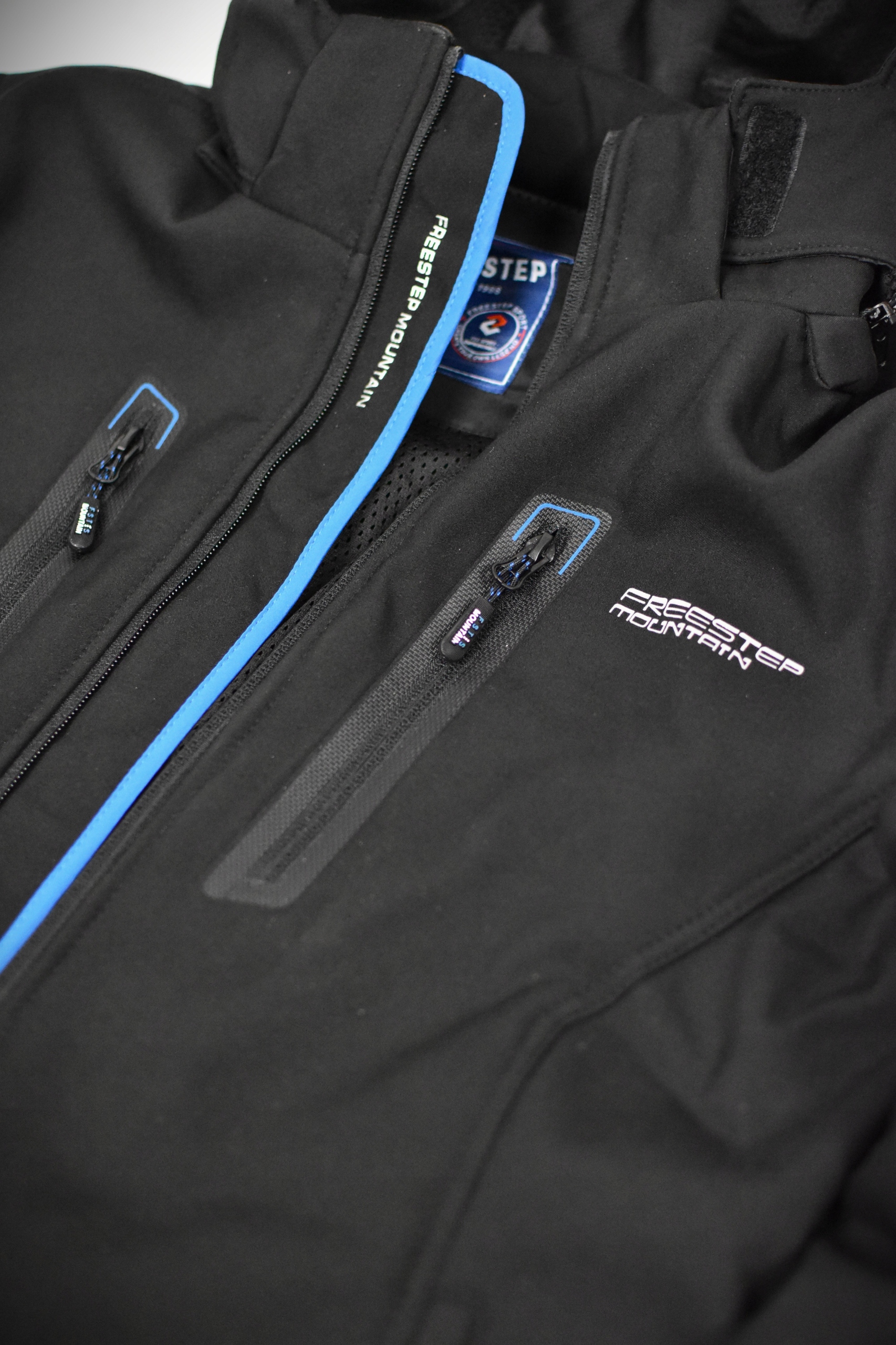 8XL-KURTKA MĘSKA SOFTSHELL PRZECIWDESZCZOWA WIOSENNA/JESIENNA PLUS SIZE Rozmiar 8XL