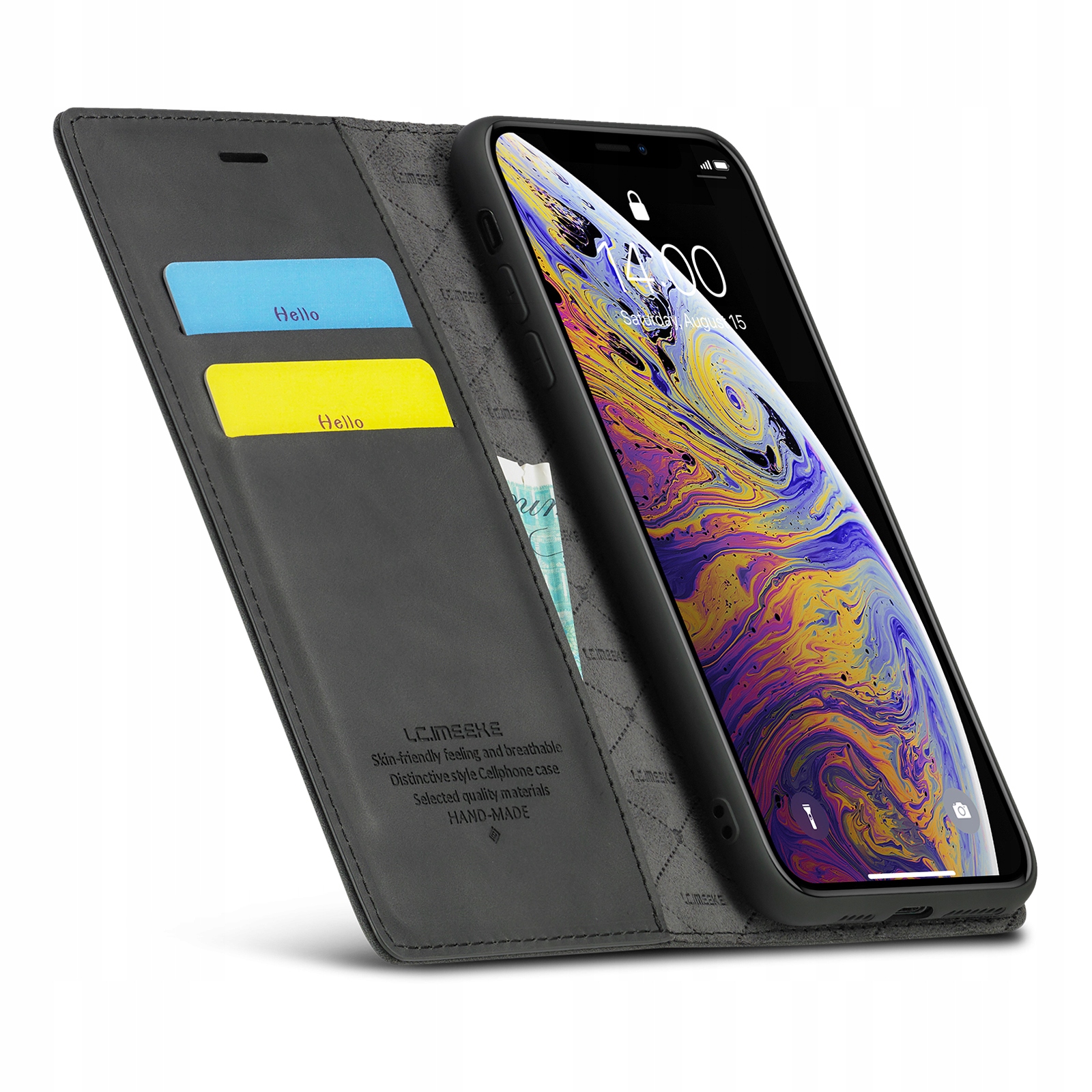 Etui Skórzane Na Klapkę Do Iphone Xs Max