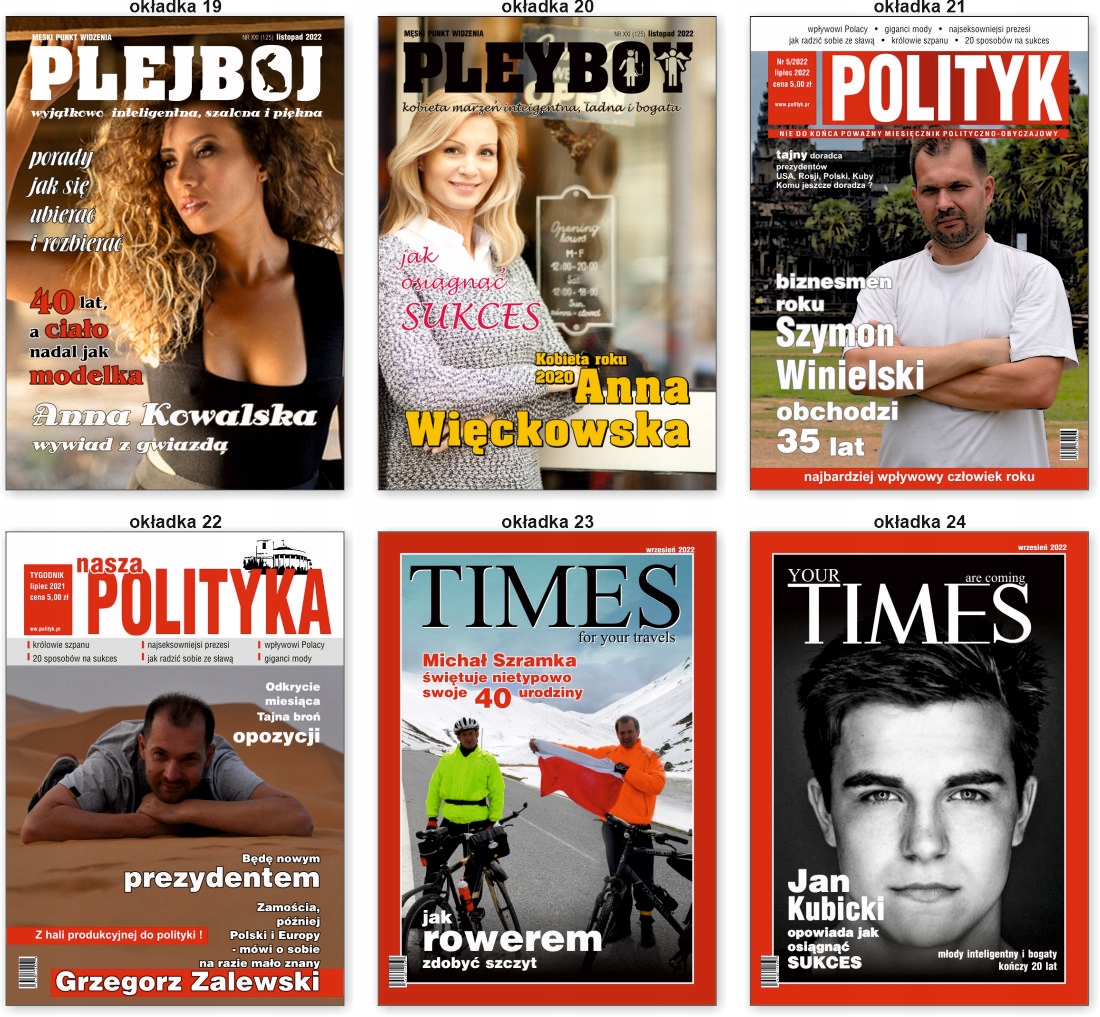okładka gazety z Twoim zdjęciem, wyjątkowy prezent Wysokość produktu 29.7 cm