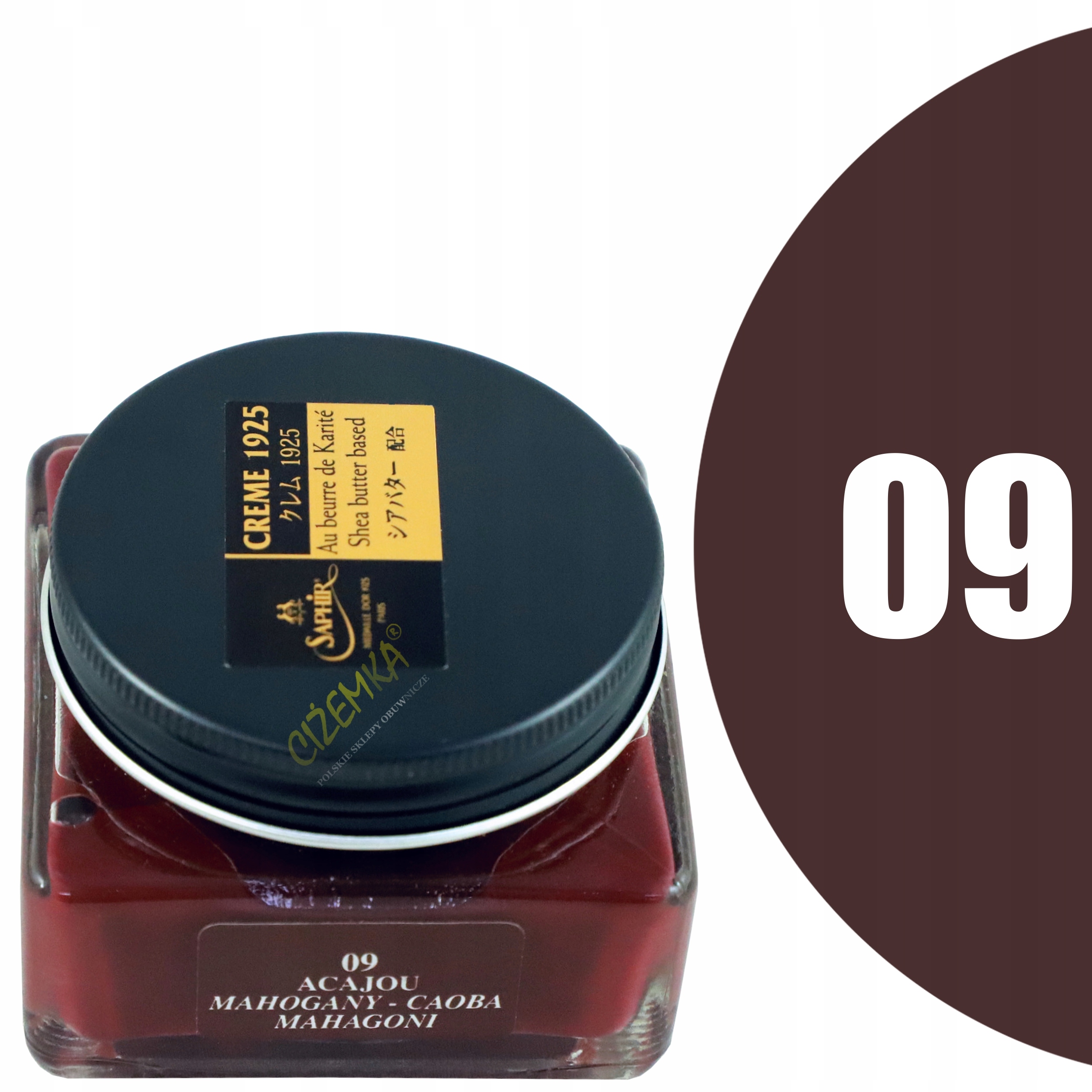 SAPHIR MEDAILLE`DOR POMMADIER PASTA KREM 09 MAHOŃ