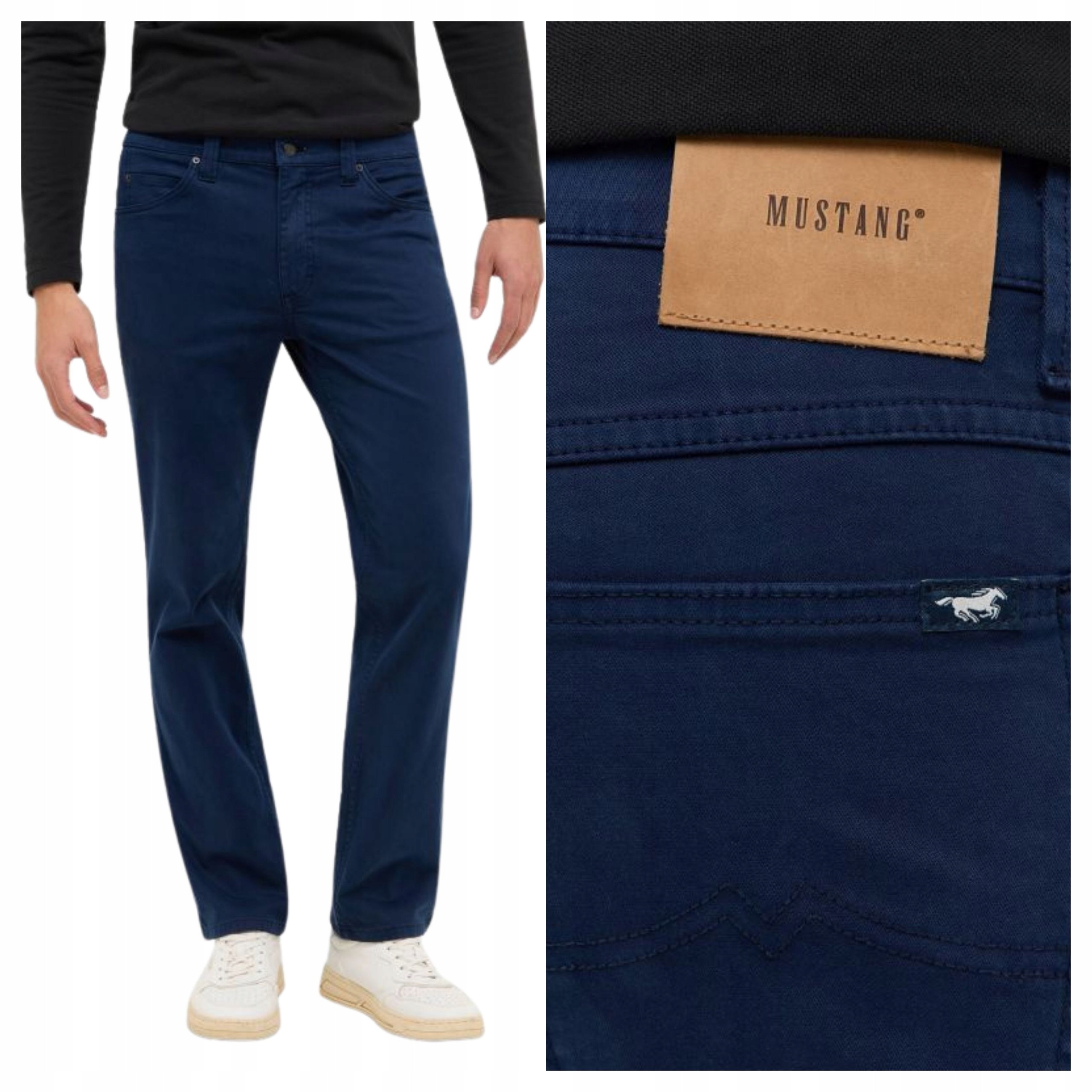 Pánské džíny Mustang Tramper Straight Tmavě modré Navy Blazer W33 L32
