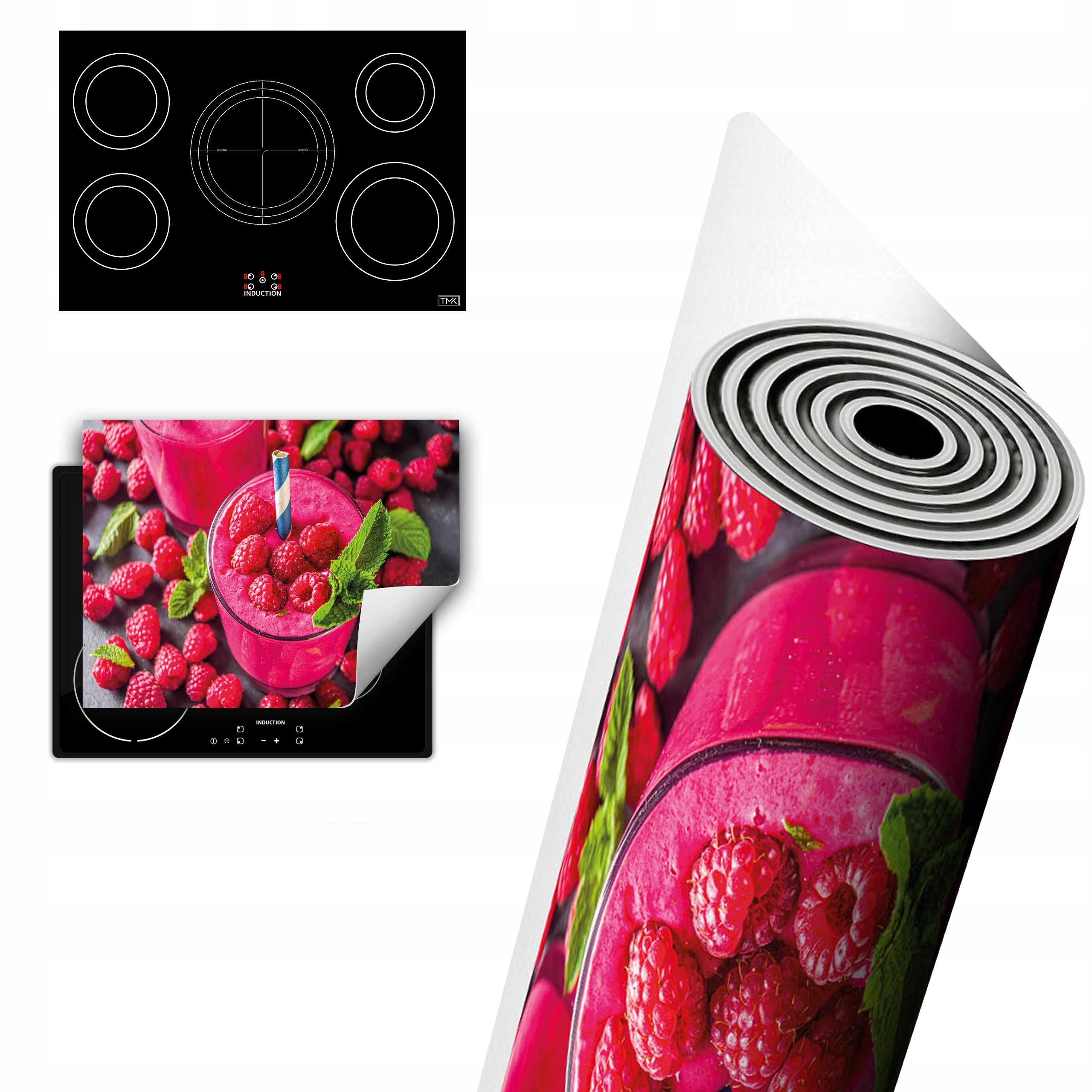 Vinylová Ochrana Na Indukci Desek 80x52 maliny