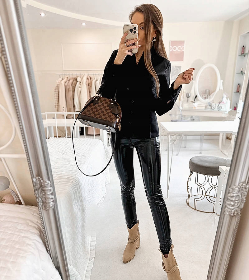 Czarna damska koszula elegancka modna 8020 20953 rozmiar M Marka inna