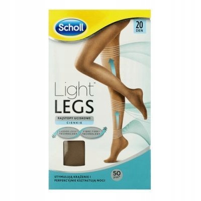 

Scholl Light Legs Rajstopy Uciskowe 20 cieliste M