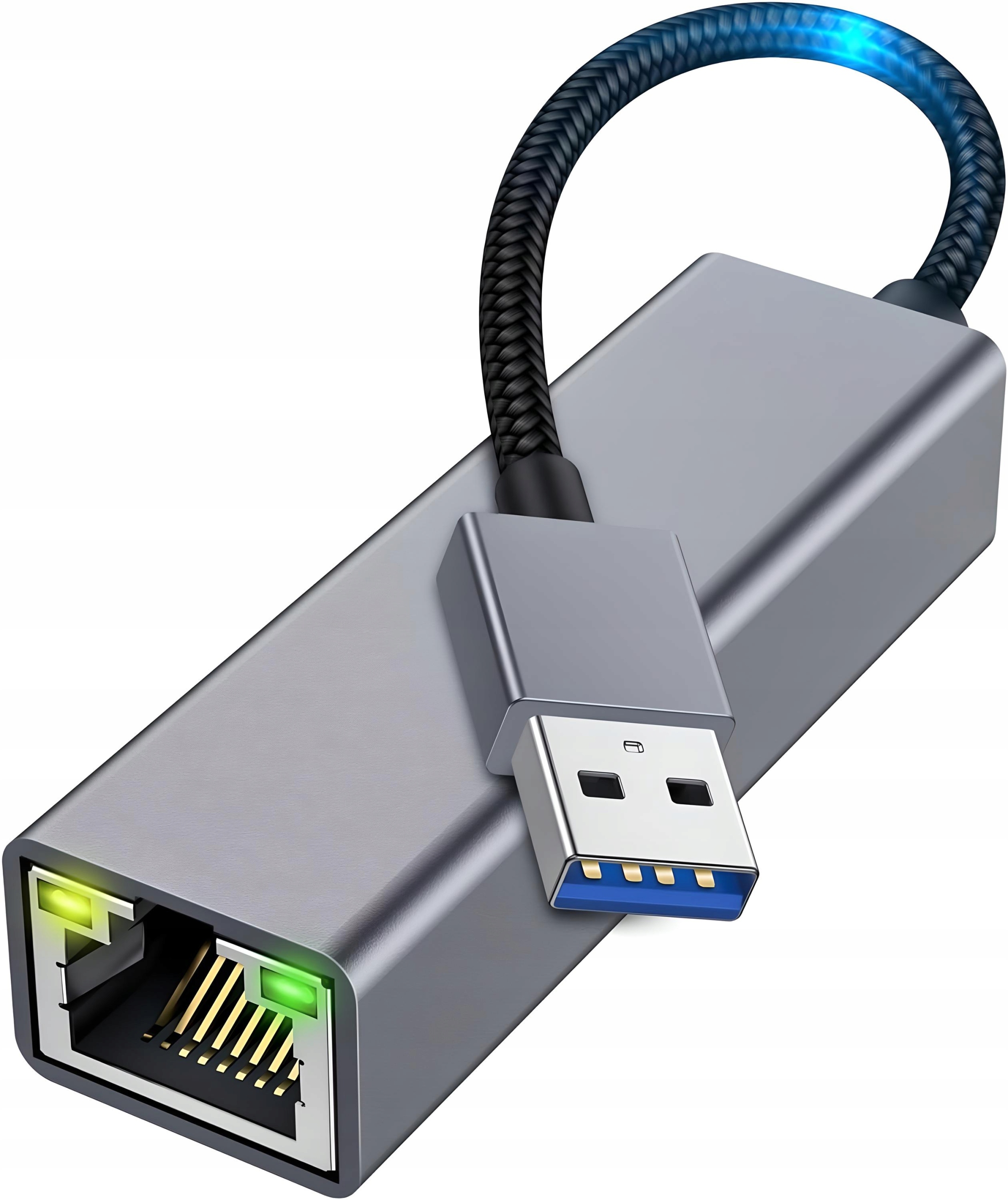 Adapter Sieciowy Usb 3.0 Karta Sieciowa Lan RJ45 1000MBPS Ethernet Gigabit