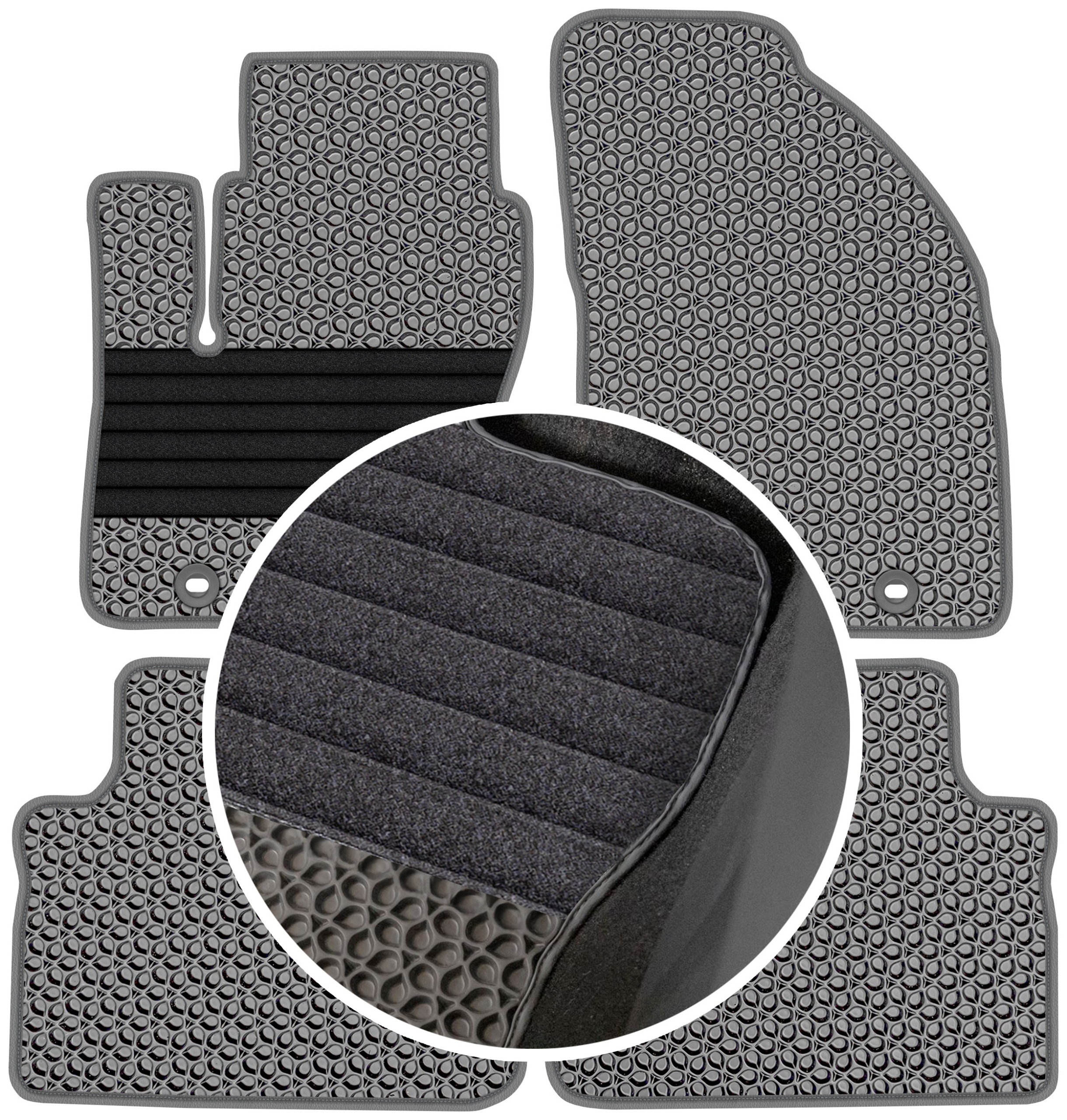 Ford C Max 2003-2010 Gumové rohože do auta Eva Eternity