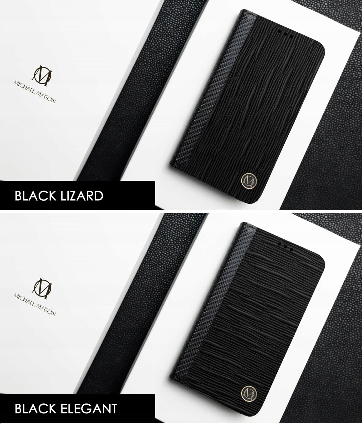 LUKSUSOWE ETUI SKÓRA WĘŻA SAMSUNG GALAXY S9 PLUS Kolor czarny