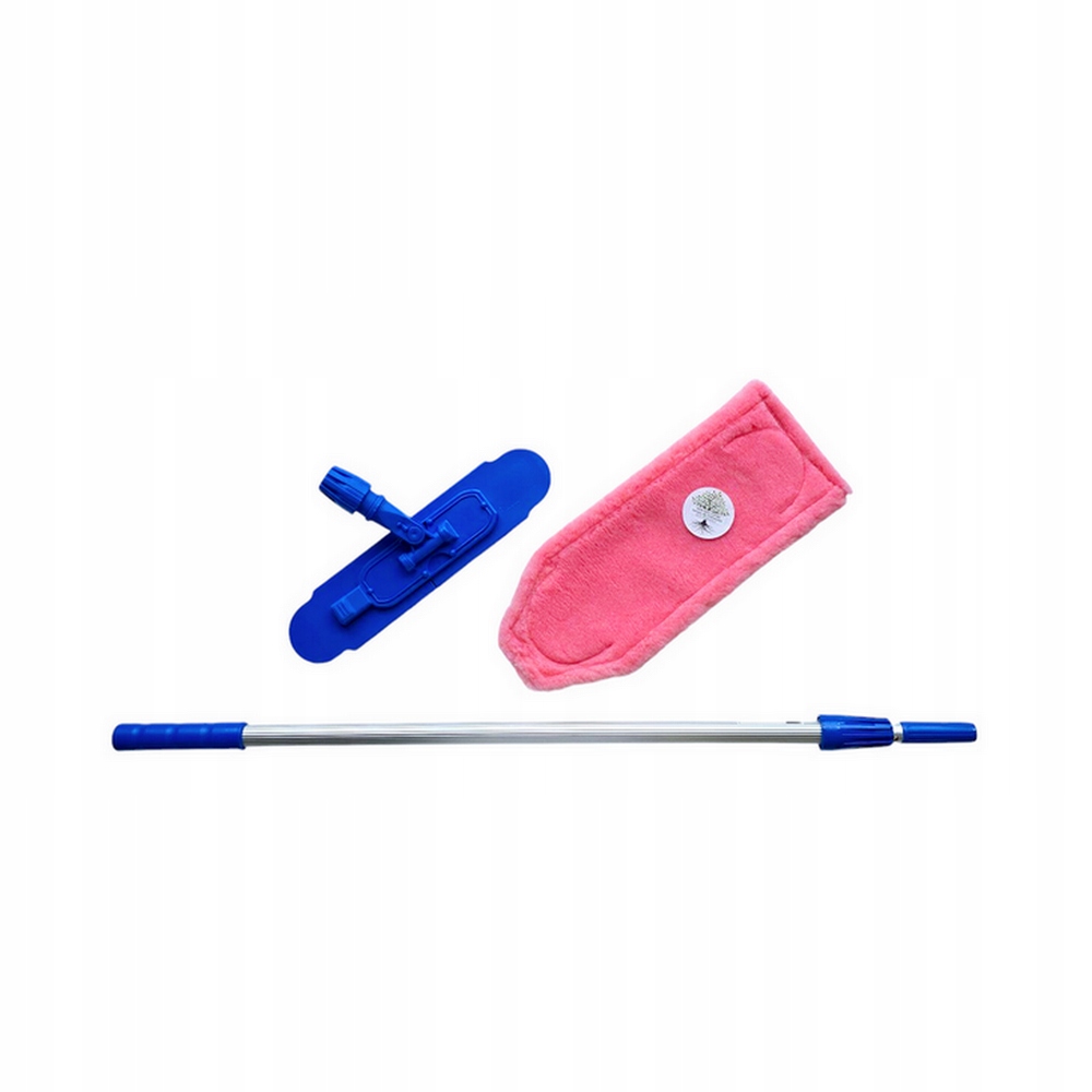Levně Sada mopů Polštář Růžová Blesková rukojeť Teleskopická tyč Raypath