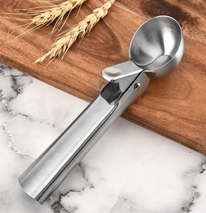 SOLIDNA GAŁKOWNICA ŁYŻKA DO LODÓW ZIEMNIAKÓW RYŻU KASZY PUREE MONOPORCJE Materiał stal