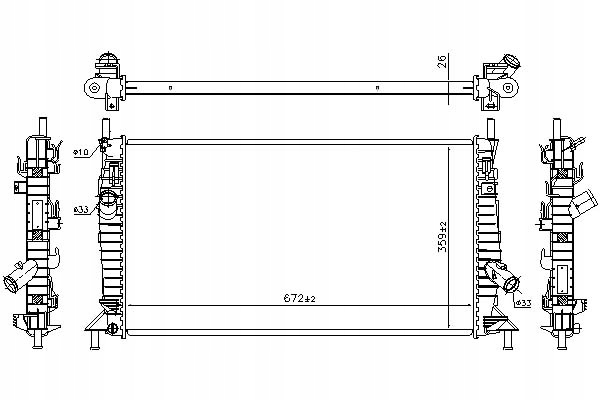 Chladič Motoru Nissens 8603620 1251092 3 M5H8005