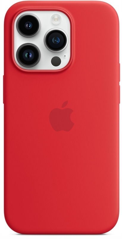 Silikonové pouzdro na iPhone 14 Pro Červené Kryt Zadní Kryt Silicone Case Red