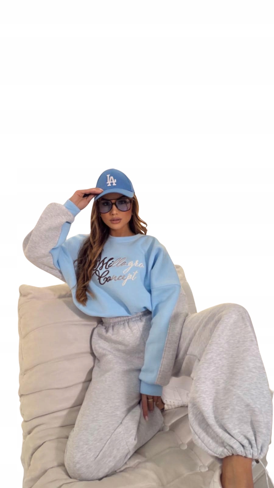 Tepláková souprava teplákovka Millagro Concept modro-šedá