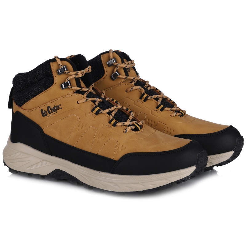 Pánské kotníkové Kotníkové Boty Lee Cooper LCJ-25-01-3724M Camel Eco Leather Vel. .44