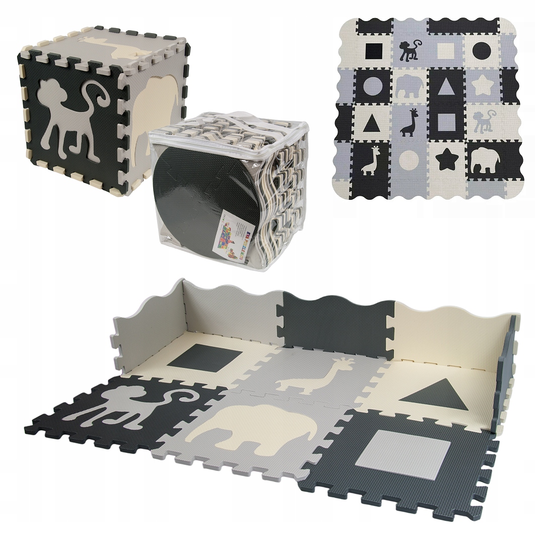 

Duża Mata Piankowa 2w1 Puzzle 3D 36 El 140x140 cm