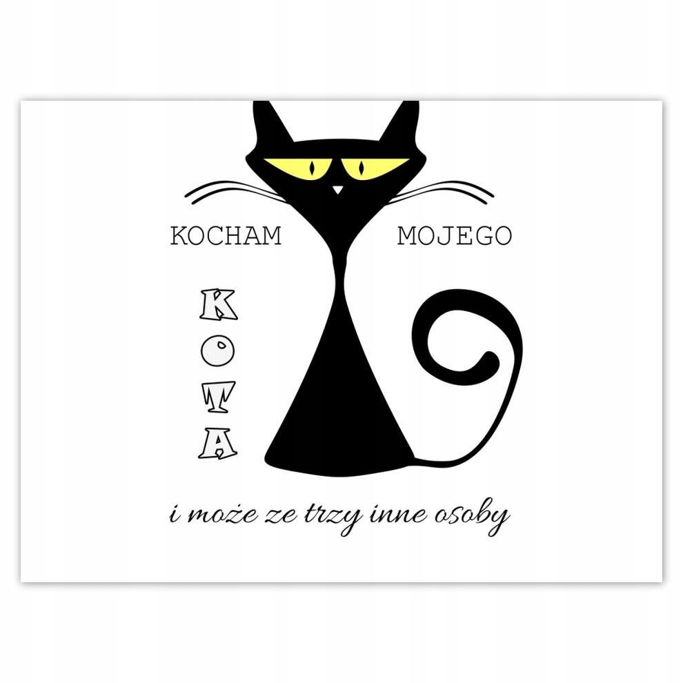 

Plakat 40x30 Kocham ze trzy inne osoby