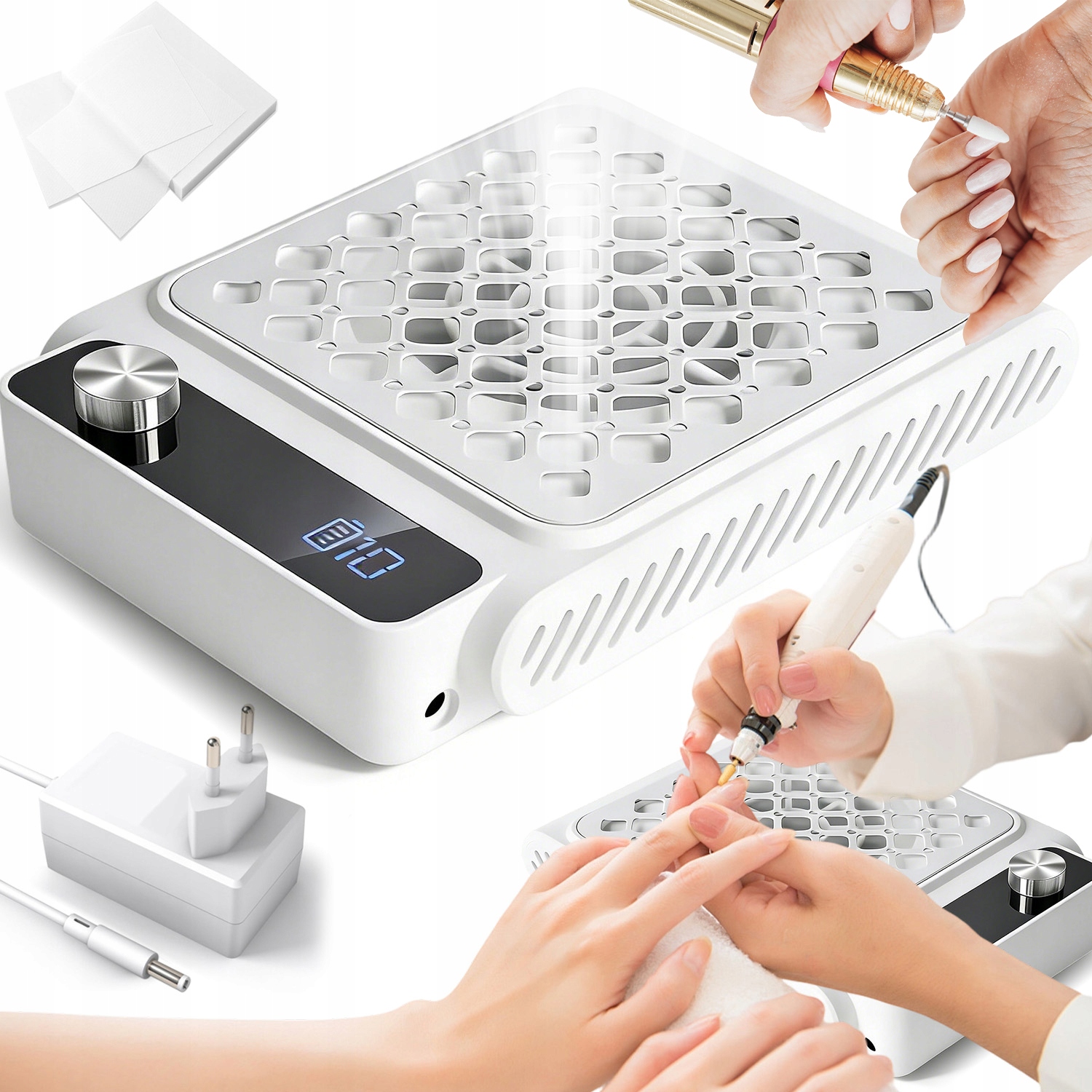 Odsávačka Prachu Bezsáčkový 10 Rychlostí, Vysoká Kvalita 4000 Mah