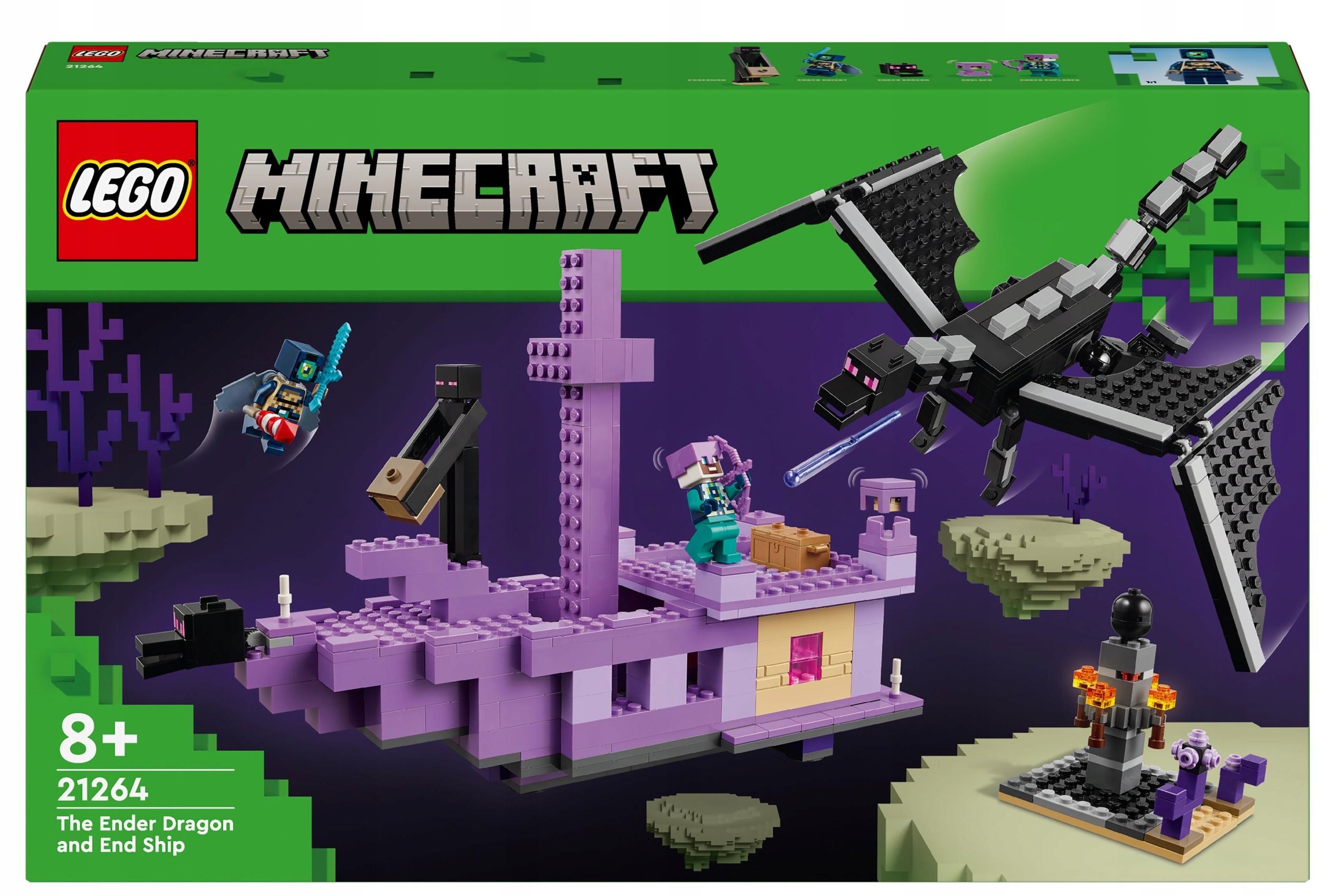 LEGO MINECRAFT - SMOK KRESU I STATEK KRESU NR 21264