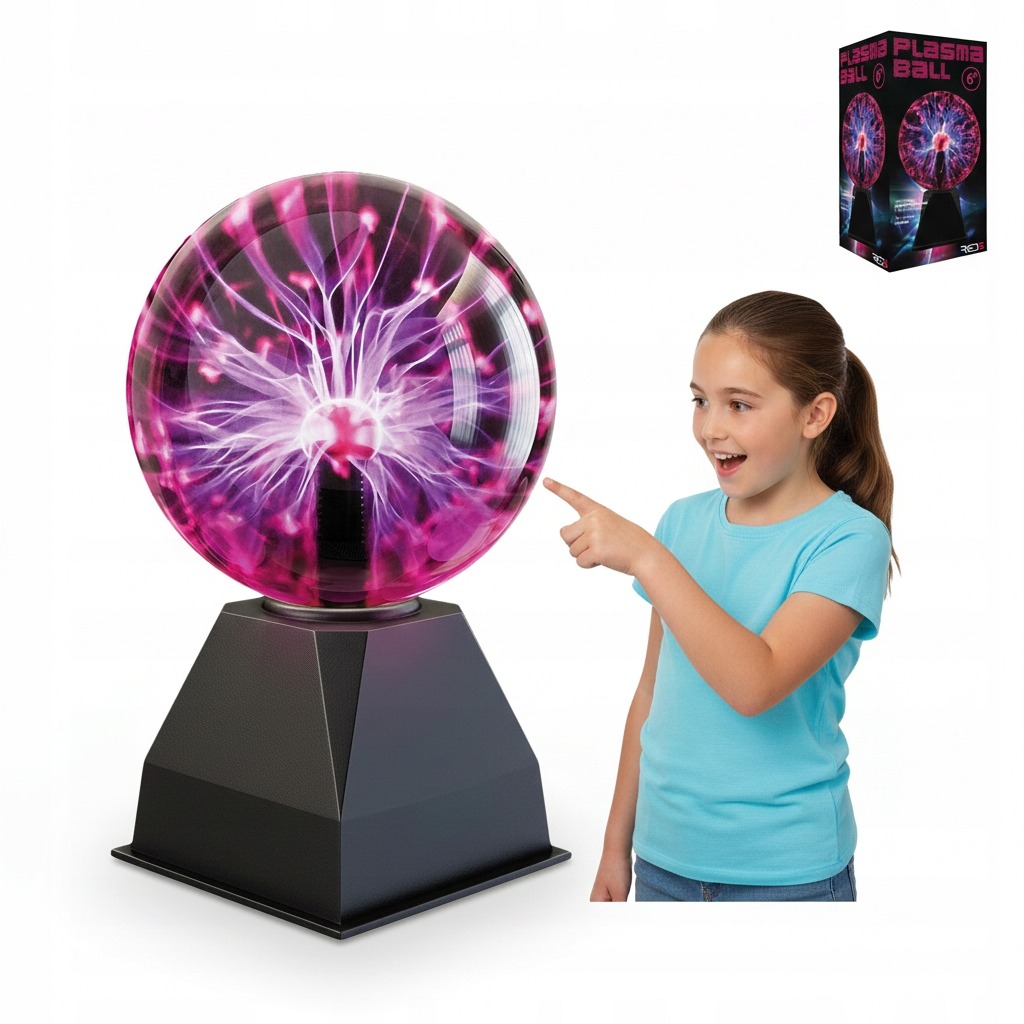 Magiczna Kula Lampa Plazmowa Lampa Edukacyjna Pioruny Solidna Dobra Jakość