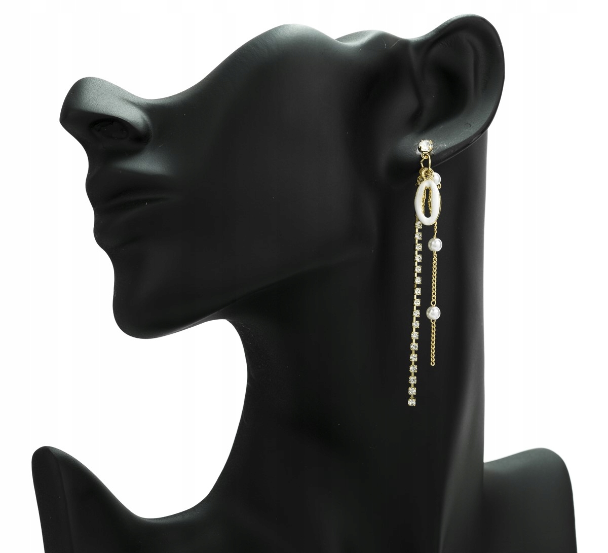 

Kolczyki długie wiszące złote muszelki łańcuszki