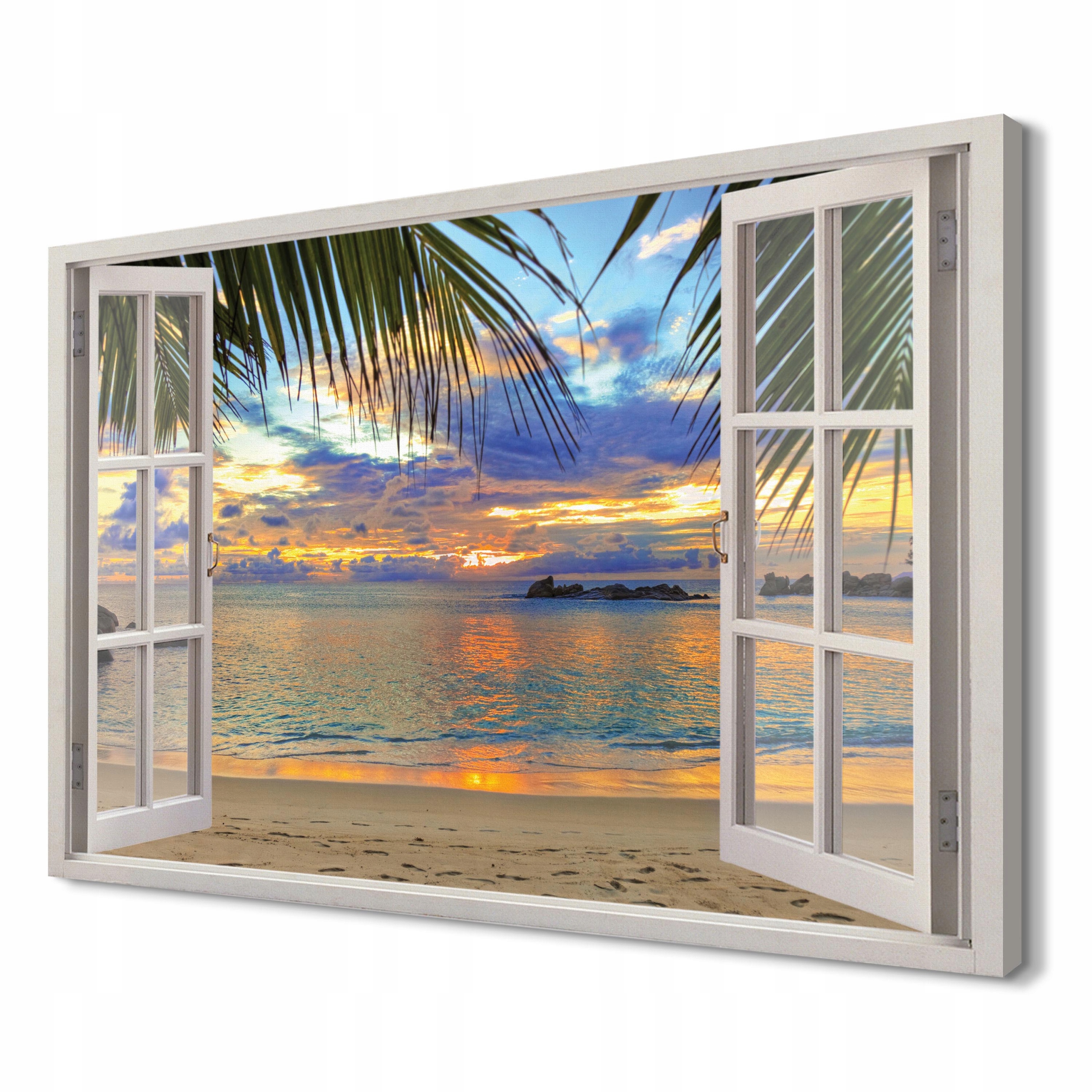 

Tropikalny las Obraz okno 3d 120x80 ozdoba ścienna