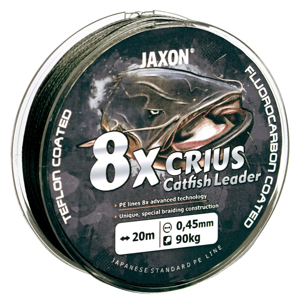 Plecionka Jaxon Crius 8X Catfish Leader Black 0,45mm 20m 1szt Na Suma
